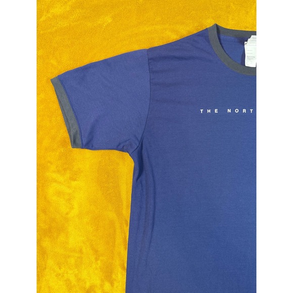 The North Face Mens XL Gray Blue Short Sleeve T Shirt VaporWick Polyester - Picture 4 of 14